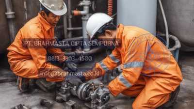 5 Part yang Perlu Perhatian Ekstra agar Boiler Awet 2 Pembongkaran Pompa Feed untuk perbaikan oleh Brahmasta
